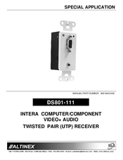 Altinex INTERA DS801-111 Special Application