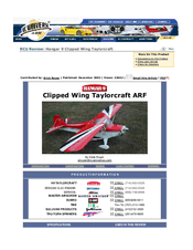 Hangar 9 Clipped Wing Taylorcraft ARF Installation Manual