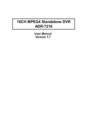 Acard ADR-7216 User Manual
