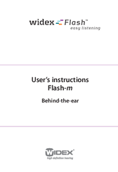 Widex Flash-M User Instructions