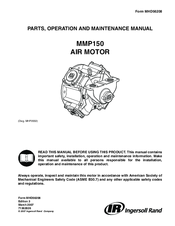 Ingersoll-Rand MMP150 Parts, Operation And Maintenance Manual