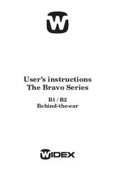Widex Bravo B2 User Instructions