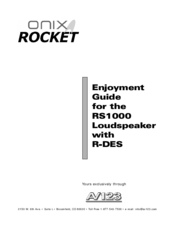 Onix Rocket RS1000 Manual