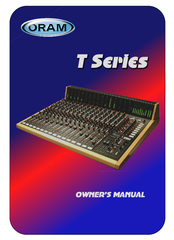 ORAM T Series Owner's Manual