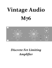 Vintage Audio M76 User Manual
