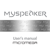 Micromega MySPEAKER User Manual