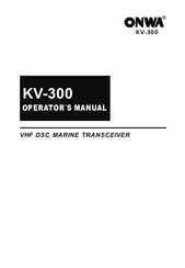 Onwa KV-300 Operator's Manual