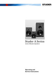 Studer A5 Operating And Service Instructions