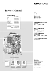 Grundig T 55-830 Multi/ICN Service Manual