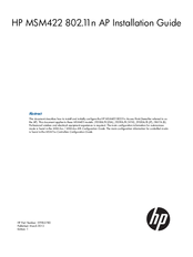 HP MSM422 802.11n Installation Manual