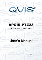 Qvis APOIR-PTZ23 User Manual