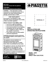 Piazzetta G958 Installation And Operating Instructions Manual