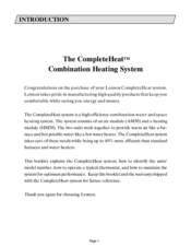 Lennox CompleteHeat HM30 User's Manual & Installation Instructions