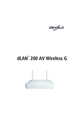 Devolo dLAN 200 AV Wireless G User Manual