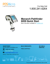 Monarch Pathfinder Ultra Platinum 6039 Quick Start Manual
