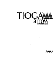 Fleetwood 1993 TIOGA Arrow User Manual