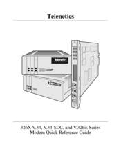 Telenetics 326X V.32bis Series Quick Reference Manual