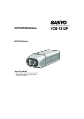 Sanyo VCB-7312P Instruction Manual