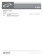 Sunrise Medical QUICKIE S-636 Owner's Manual