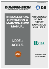 Dunham-Bush ACDS-135 Series Installation, Operation & Maintanance Manual