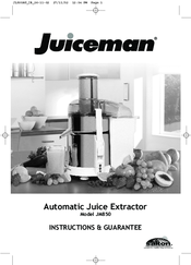 Juiceman JM850 Instructions Manual