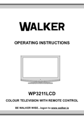 Walker WP3211LCD Operating Instructions Manual