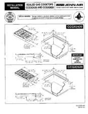 Jenn-Air CCGX2620 Installation Manual