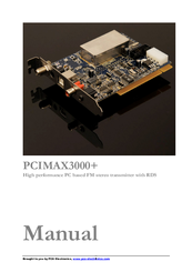 PCS PCIMAX3000+ User Manual