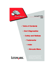 Lexmark E32x 4500 Service Manual