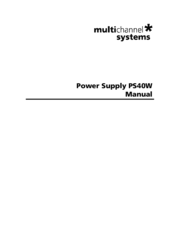 MultiChannel PS40W Manual