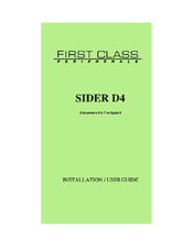 First Class Peripherals Sider D4 Installation And User Manual