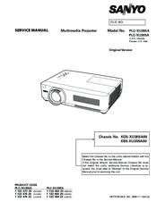 Sanyo PLC-XU355A Service Manual