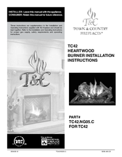 Town & Country Fireplaces TC42.NG05.C Installation Instructions Manual
