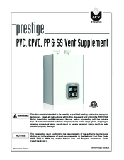 ACV Prestige PVC User Manual