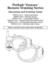 Petsafe PDT00-11877 Operating And Training Manual