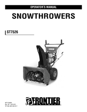 Frontier ST7526 Operator's Manual