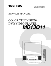 Toshiba MD13Q11 Service Manual