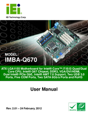 IEI Technology IMBA-Q670 User Manual