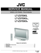 JVC LT-Z37DX5 Service Manual
