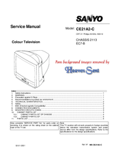 Sanyo CE21A2-C Service Manual