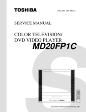 Toshiba MD20FP1C Service Manual