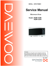 Daewoo KOR-137H Service Manual
