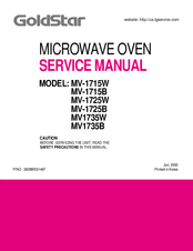 Goldstar MV1735B Service Manual