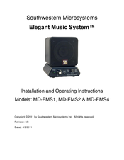 Southwestern Microsystems MD-EMS1 Installation And Operating Instructions Manual