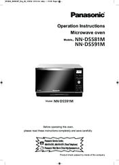 Panasonic NN-DS581M Operation Instructions Manual