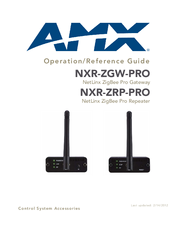AMX NetLinx NXR-ZRP-PRO Operation/Reference Manual
