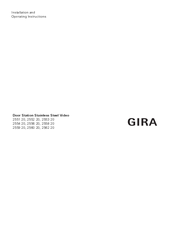 Gira 2552 20 Installation And Operating Instructions Manual