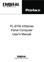 Digital Equipment Pro-Face PL-6700 43 Series User Manual