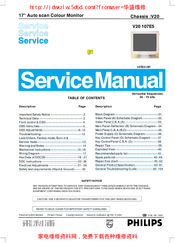 Philips V20 107E5 Service Manual
