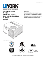 York AFFINITY R-410A DNX Technical Manual